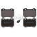 brake pad set 74916882 Swag