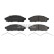 brake pad set 80916624 Swag