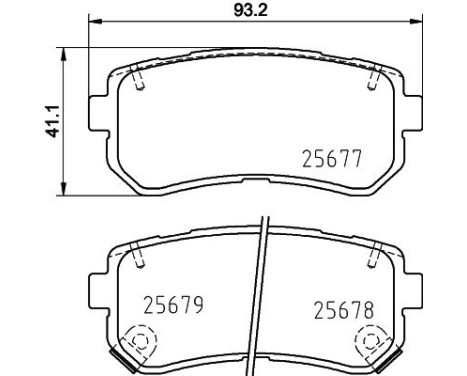 Brake pad set 8DB 355 020-851 Hella, Image 4