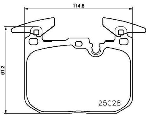 Brake pad set 8DB 355 023-141 Hella, Image 4