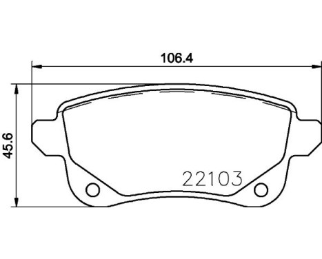 Brake pad set 8DB 355 023-211 Hella, Image 4