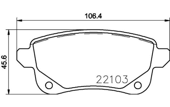 Brake pad set 8DB 355 023-211 Hella, Image 4
