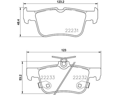 Brake pad set 8DB 355 023-301 Hella, Image 4
