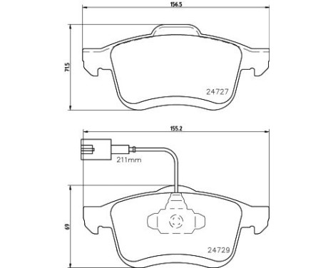 Brake pad set 8DB 355 024-691 Hella, Image 4