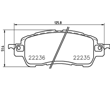 Brake pad set 8DB 355 024-721 Hella, Image 4