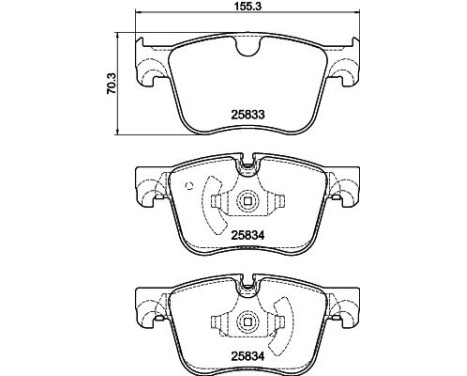 Brake pad set 8DB 355 024-751 Hella, Image 4