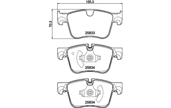 Brake pad set 8DB 355 024-751 Hella, Image 4