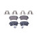 Brake pad set 8DB 355 025-391 Hella