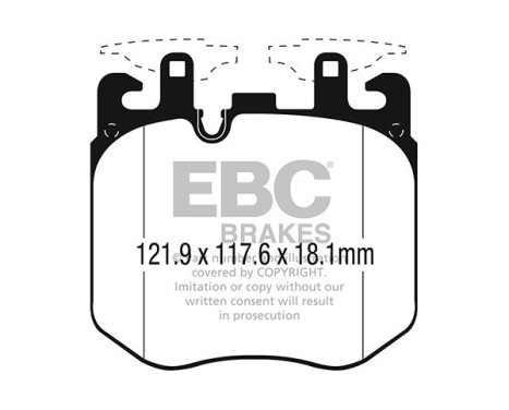 Brake pad set Bluestuff DP52304NDX EBC, Image 5