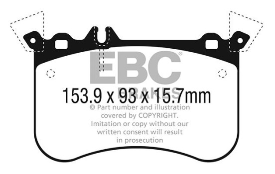 Brake pad set Bluestuff DP52311NDX EBC, Image 5