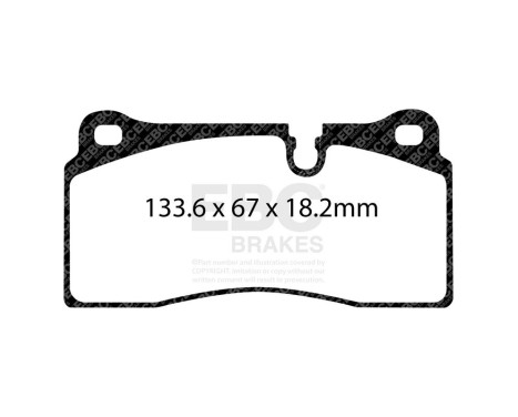 Brake pad set Bluestuff DP52425NDX EBC, Image 7