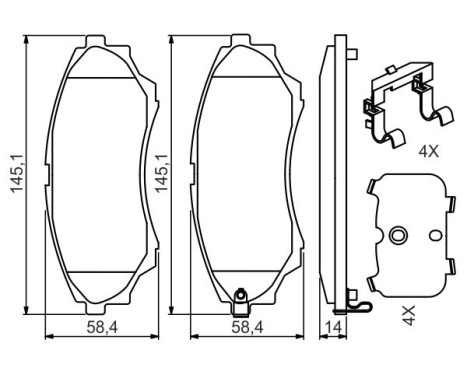 Brake pad set BP1213 Bosch, Image 7