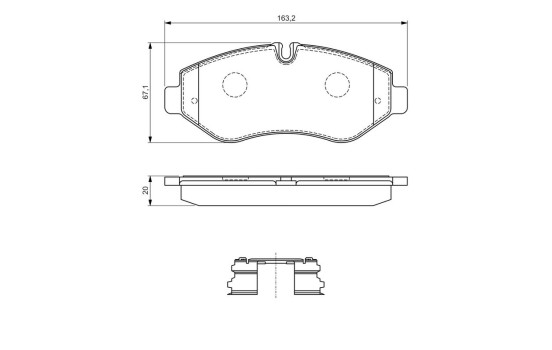 Brake pad set BP1231 Bosch, Image 8