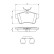 Brake pad set BP1359 Bosch, Thumbnail 5