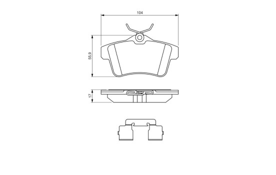 Brake pad set BP1359 Bosch, Image 5