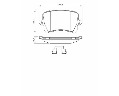 Brake pad set BP2671 Bosch, Image 8