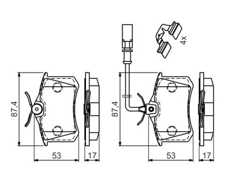 Brake pad set BP2686 Bosch, Image 7