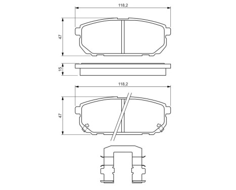 Brake pad set BP2719 Bosch, Image 6