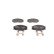 Brake pad set BP2724 Bosch