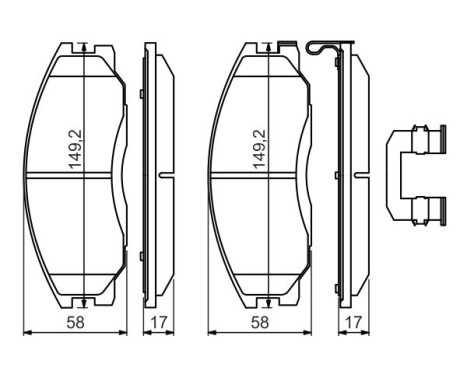 Brake pad set BP2724 Bosch, Image 7