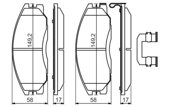 Brake pad set BP2724 Bosch, Image 3