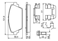 Brake pad set BP2725 Bosch