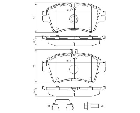 Brake pad set BP274 Bosch, Image 6
