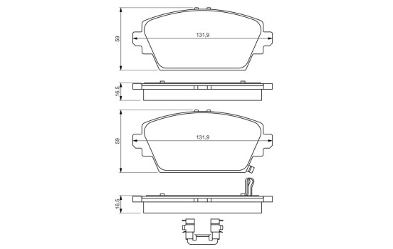 Brake pad set BP379 Bosch, Image 7