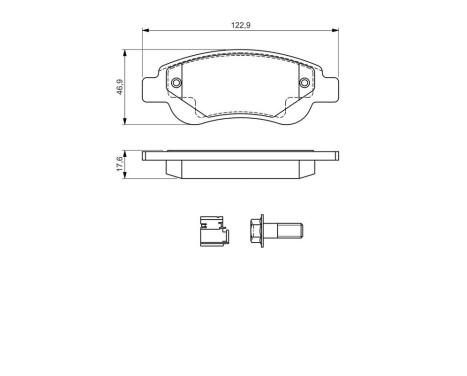 Brake pad set BP975 Bosch, Image 8