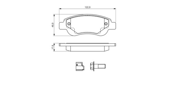 Brake pad set BP975 Bosch, Image 8