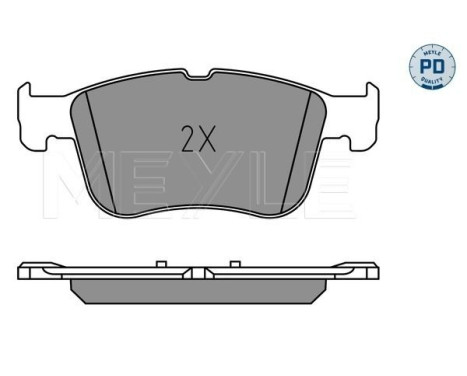 Brake pad set, disc brake 025 205 5617/PD Meyle, Image 2