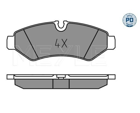 Brake pad set, disc brake 025 207 4720/PD Meyle