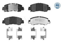 Brake pad set, disc brake 025 209 4916/PD Meyle