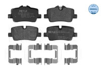 Brake pad set, disc brake 025 214 2117 Meyle