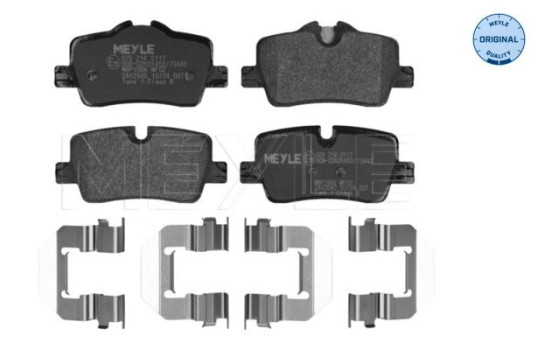 Brake pad set, disc brake 025 214 2117 Meyle