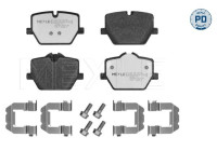 Brake pad set, disc brake 025 214 7417/PD Meyle