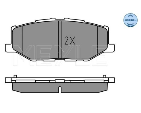 Brake pad set, disc brake 025 215 6816 Meyle, Image 2