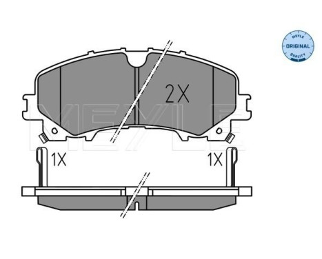 Brake pad set, disc brake 025 221 1716 Meyle