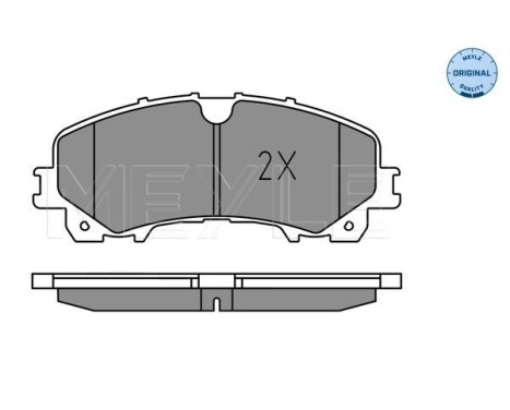 Brake pad set, disc brake 025 221 1716 Meyle, Image 2