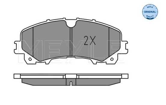 Brake pad set, disc brake 025 221 1716 Meyle, Image 2