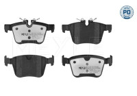 Brake pad set, disc brake 025 221 4115/PD Meyle