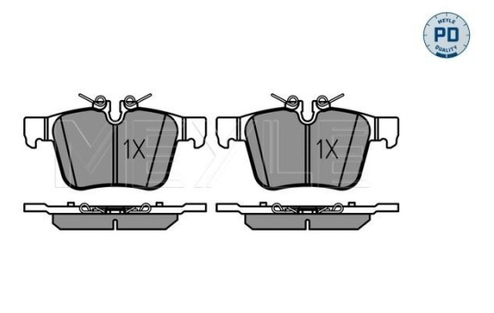 Brake pad set, disc brake 025 221 4116/PD Meyle