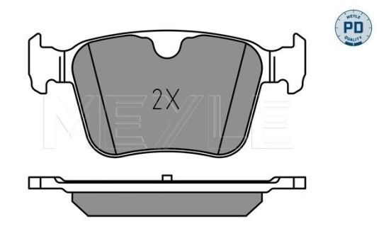 Brake pad set, disc brake 025 221 4116/PD Meyle, Image 2