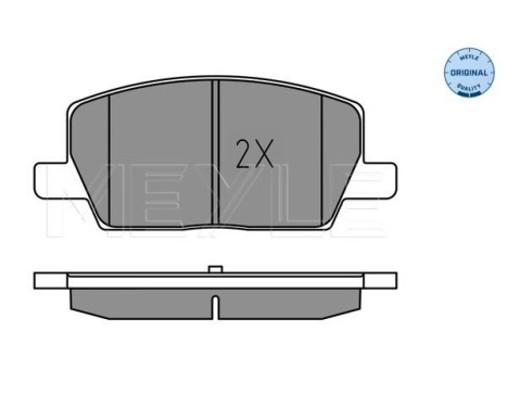 Brake pad set, disc brake 025 223 1119 Meyle, Image 2