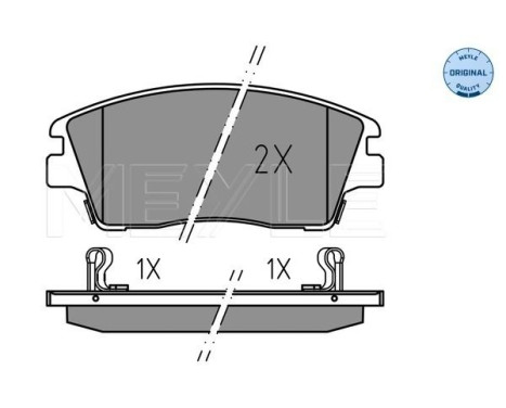 Brake pad set, disc brake 025 223 2917 Meyle