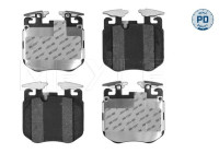 Brake pad set, disc brake 025 223 9220/PD Meyle