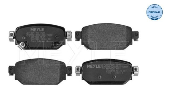 Brake pad set, disc brake 025 226 2315 Meyle