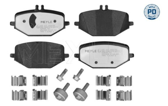 Brake pad set, disc brake 025 227 2420/PD Meyle