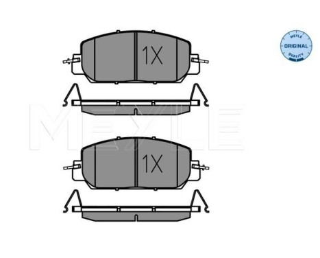 Brake pad set, disc brake 025 227 9717 Meyle, Image 2