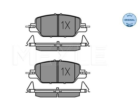 Brake pad set, disc brake 025 228 5216 Meyle